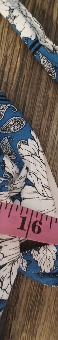 Studio F Blue Floral Halter Maxi Dress Sz 6 Spandex Preowed - Picture 9 of 11
